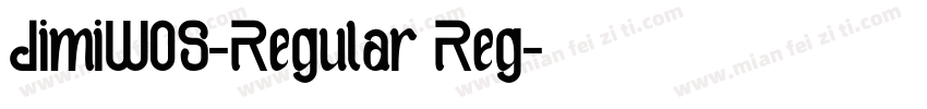 JimiW05-Regular Reg字体转换